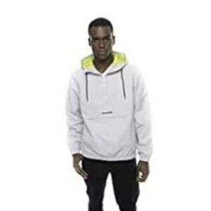 Members Only Solid Popover Hooded Windbreaker